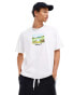 Фото #1 товара adidas Originals sunrise graphic t-shirt in white