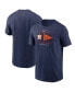 ფოტო #1 პროდუქტის Men's Navy Houston Astros 2022 American League Champions Pennant T-Shirt