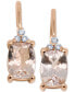 ფოტო #1 პროდუქტის Morganite (2-1/3 ct. t.w.) & Diamond Accent Drop Earrings in 14k Rose Gold