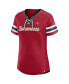 ფოტო #3 პროდუქტის Women's Red Tampa Bay Buccaneers Original State Lace-Up T-shirt