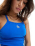 adidas Originals three stripe mini dress in bluebird