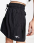 Фото #6 товара Nike Air woven mini skirt in black