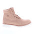 Lugz Convoy Croc WCNVYCE-6826 Womens Pink Suede Lace Up Casual Dress Boots 9.5 - фото #1