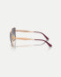 Фото #3 товара Vogue eyewear vo4284s square sunglasses with grey lens in rose gold