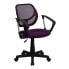 Фото #4 товара Mid-Back Purple Mesh Swivel Task Chair With Arms