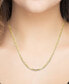 Paper Clip Link 18" Chain Necklace in Silver or Gold Plate