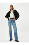 Фото #11 товара Straight Jean Kot Pantolon Yüksek Bel Düz Paça - Eve Jeans