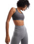 Фото #2 товара Nike Training Swoosh Dri-Fit medium support bra in ash grey