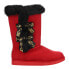 Juicy Couture JKaylin Pull On Round Toe Womens Red Casual Boots J-KAYLIN