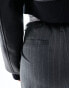 Cotton On Maternity relaxed suit trousers in grey pinstripe