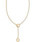 Фото #1 товара On 34th gold-Tone Loop & Box Chain 25" Lariat Necklace, Created for Macy's