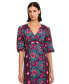 Фото #4 товара Платье средней длины с 3/4 рукавами Donna Morgan Ruched для женщин