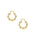 18K Gold Modern Day Twist Women's Hoop Earrings