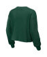 Фото #2 товара Пижама женская WEAR by Erin Andrews Green Distressed Green Green Bay Packers Waffle Knit