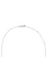 Macy's cultured Freshwater Pearl (7 mm) Diamond Accent Necklace in Sterling Silver