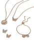 ფოტო #2 პროდუქტის Gold-Tone Butterfly Pavé Charm Slider Bracelet