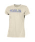 ფოტო #2 პროდუქტის Women's Cream Distressed North Carolina Tar Heels Classic T-shirt