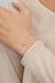 Elegant silver bracelet with zircon BRC23W