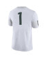 Men's #1 White Michigan State Spartans Football Game Jersey