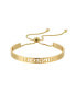 14K Gold Flash Plated 'Strength' Bracelet