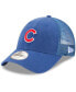 ფოტო #1 პროდუქტის Men's Royal Chicago Cubs Trucker 9Forty Adjustable Snapback Hat