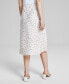 Фото #2 товара Woman's Floral-Print Satin Midi Skirt, Created for Macy's
