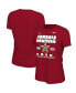 Фото #1 товара Women's Red Georgia Bulldogs College Football Playoff 2022 National Champions Star Celebration T-shirt