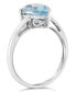 ფოტო #3 პროდუქტის Sky Blue Topaz (3-5/8 ct. t.w.) Ring in 14K White Gold