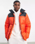 Columbia Puffect puffer jacket in black and red Exclusive at ASOS