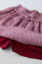 Фото #8 товара Юбка-шорты с цветочным принтом и сборкой ZARA