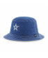 Фото #1 товара Men's Navy Dallas Cowboys Trailhead Bucket Hat