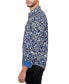 Фото #3 товара Men's Regular-Fit Moisture-Wicking Flocked Paisley Button-Down Shirt