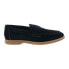 Фото #1 товара Bruno Magli Forteza MB1FORN1 Mens Blue Suede Loafers & Slip Ons Penny Shoes 9.5