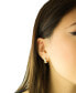 ფოტო #2 პროდუქტის Diamond Edge Small Huggie Hoop Earrings (1/6 ct. t.w.) in Gold Vermeil, Created for Macy's