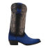 Фото #1 товара Ferrini Roughrider Embroidered Snip Toe Cowboy Womens Black, Blue Casual Boots