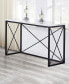 Фото #5 товара Steve Silver Skyler 48" Rectangular Marble and Metal Sofa Table