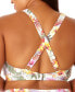 Фото #2 товара Salt + Cove Plus Size Printed Cross-Back Swim Top, Created for Macy's