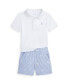 Фото #1 товара Пижама Polo Ralph Lauren Baby Boys Cotton Polo Set