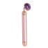 Фото #1 товара (Jade Roller Massager Electric Pink Handle and Amethyst Jade)