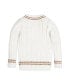 Фото #3 товара Boys Organic Long Sleeve V-Neck Cricket Sweater