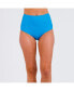 Фото #1 товара Women's Plus Size Color Block High-Waisted Bikini Bottom