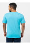 Gökyüzü Mavisi Günlük Rahat Kesim Erkek T-shirt