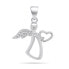 Фото #1 товара Beautiful silver pendant Angel PT120W