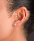 Lab-Grown Opal Screw Back Stud Earrings (3/4 ct. t.w.) in Sterling Silver