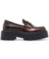 Calistaa Platform Lug Sole Penny Loafers