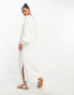 Фото #2 товара Esmee oversized beach summer dress in white