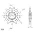 SUPERSPROX MV Agusta 520x13 CST250300X13 front sprocket