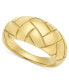Фото #1 товара 18k Gold-Plated Stainless Steel Biricki-Etched Ring