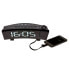 TFA 60.5015.02 - Quartz alarm clock - Black - Plastic - FM - 76 - 108 MHz - Buttons