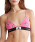 Фото #1 товара Women's 1996 Cotton Valentines Unlined Triangle Bralette QF7478